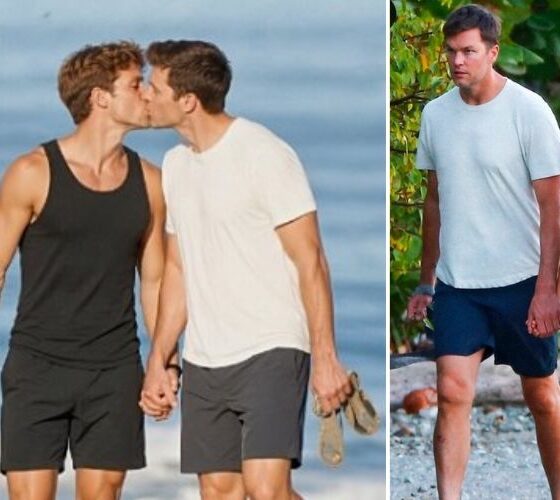 Tom Brady, 49, proudly showed off his new 19 year old boyfriend as they shared a passionate kiss at the beach, after revealing his past experiences with his Ex. Gisele Bündchen had changed his perspective on relationships with women