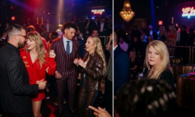 Taylor Swift and Husband Travis Kelce, Alongside Patrick and Brittany Mahomes, Donna Kelce, and Andrea Swift, Spotted at a Las Vegas Nightclub Celebrating the Chiefs' Majestic 30–27 Win Against the Raiders: Taylor's Mom Can't Stop Staring Deeply at Travis, and Fans Can't Stop Talking About What It Means... See Never-Before-Seen Clips and Photos