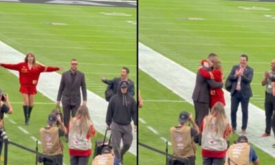 See the Adorable Moment Taylor Swift Steals the Spotlight as She Shouts “My Mr. Cleveland” and Runs to Hug Husband Travis Kelce Upon His Arrival at Allegiant Stadium for the Chiefs vs. Raiders Game - New Photos and a Never-Before-Seen Clip Emerge the Day After the Chiefs’ Win