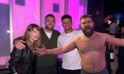 Taylor Swift, Travis Kelce, Patrick Mahomes and Jason Kelce Steal the Spotlight as They Pose Together at Travis Kelce’s 37th Birthday in New Photos