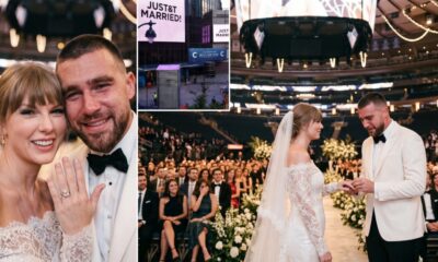 Taylor Swift and Husband Travis Kelce’s Official Wedding Photos Take Fans by Surprise – See the First Look as an Emotional Travis Kelce Slips the Ring Onto Taylor Swift’s Finger in a Never-Before-Seen Clip