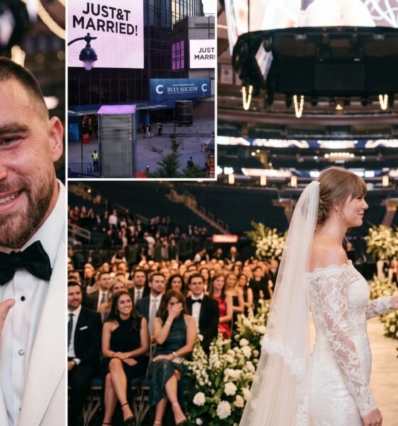 Taylor Swift and Husband Travis Kelce’s Official Wedding Photos Take Fans by Surprise – See the First Look as an Emotional Travis Kelce Slips the Ring Onto Taylor Swift’s Finger in a Never-Before-Seen Clip