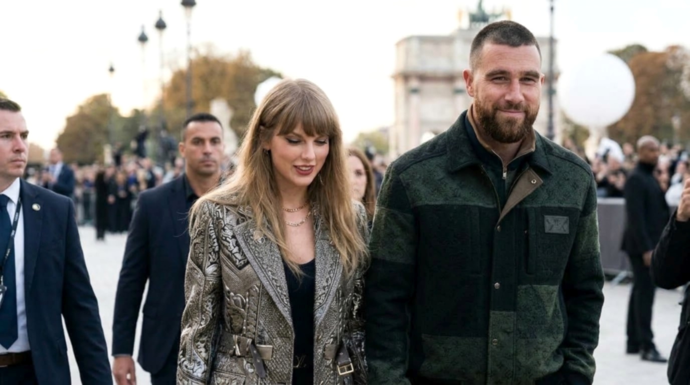 Taylor Swift and Husband Travis Kelce Stuns at Louis Vuitton Spring 27