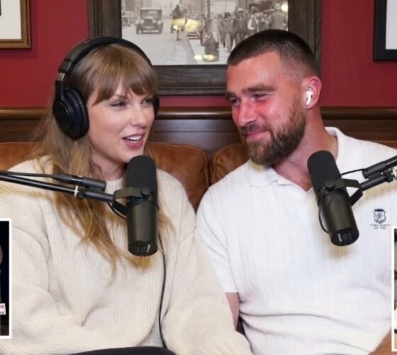 Taylor Swift Steals the Spotlight, Revealing Her $65K Gift for Husband Travis Kelce’s 37th Birthday and Reacting to the 'Haylor Swift' and 'Travis Kelc-hay' Fall Hay-Bale Display in a Surprise Appearance on New Heights with Travis and Jason Kelce