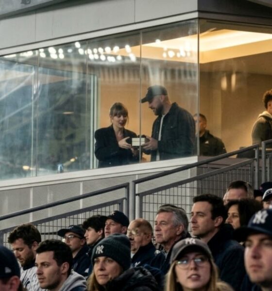 Taylor Swift and Husband Travis Kelce Steal the Spotlight Alongside Patrick and Brittany Mahomes on a Power Double-Date at the Yankees vs. Rays ALDS Playoff Game During the Chiefs' Bye Week and Travis's 37th Birthday Celebrations in the Bronx - as Taylor Rocks Her Signature Red Lip and a Breathtaking, Razor-Sharp New Haircut