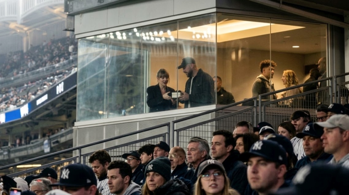 Taylor Swift and Husband Travis Kelce Steal the Spotlight Alongside Patrick and Brittany Mahomes on a Power Double-Date at the Yankees vs. Rays ALDS Playoff Game During the Chiefs' Bye Week and Travis's 37th Birthday Celebrations in the Bronx - as Taylor Rocks Her Signature Red Lip and a Breathtaking, Razor-Sharp New Haircut