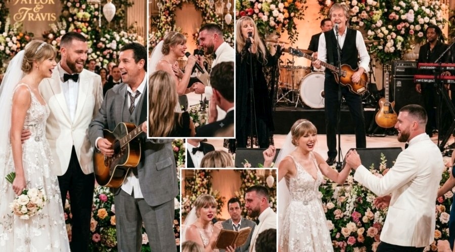 Taylor Swift and Husband Travis Kelce Release First Official Videos from Their Star-Studded MSG Wedding