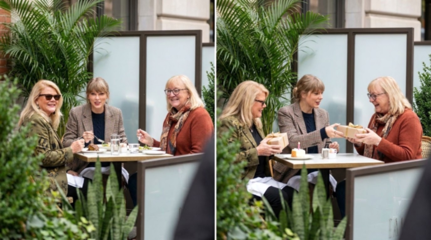 Taylor Swift Steals the Spotlight Alongside Mom Andrea and Donna Kelce During a Special NYC Lunch Date Celebrating Donna’s 74th Birthday, With Travis and Jason Kelce Absent