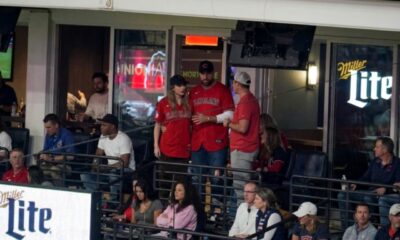 Taylor Swift and Husband Travis Kelce Arrive for Game 5 of the Guardians vs. White Sox Series in Stunning Matching Outfits, See Who They Are Standing With… See Clearer Photos