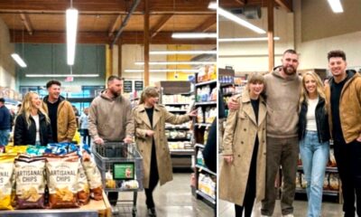 Taylor Swift, Travis Kelce, Patrick Mahomes and Brittany Mahomes Turn Heads as the Two Power Couples Share a Rare Grocery Store Moment in Kansas City Following Taylor and Travis's Shocking Announcement... See the Sweet Photos and Never-Before-Seen Moments