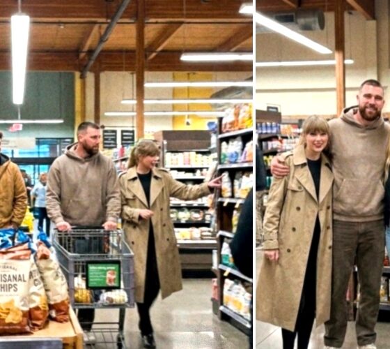 Taylor Swift, Travis Kelce, Patrick Mahomes and Brittany Mahomes Turn Heads as the Two Power Couples Share a Rare Grocery Store Moment in Kansas City Following Taylor and Travis's Shocking Announcement... See the Sweet Photos and Never-Before-Seen Moments