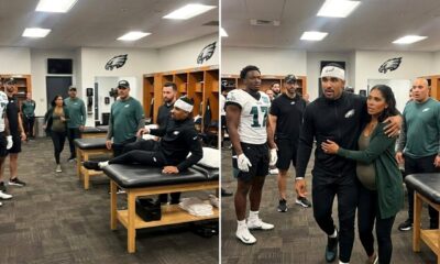 Jalen Hurts’ Wife Bry Burrows Breaks Eagles Protocol by Rushing to the Philadelphia Eagles’ Team Facility in Worry After the Team Announces His “Superficial Blood Clot” Diagnosis, but Fans Notice Something Shocking About Her That Has Everyone Talking