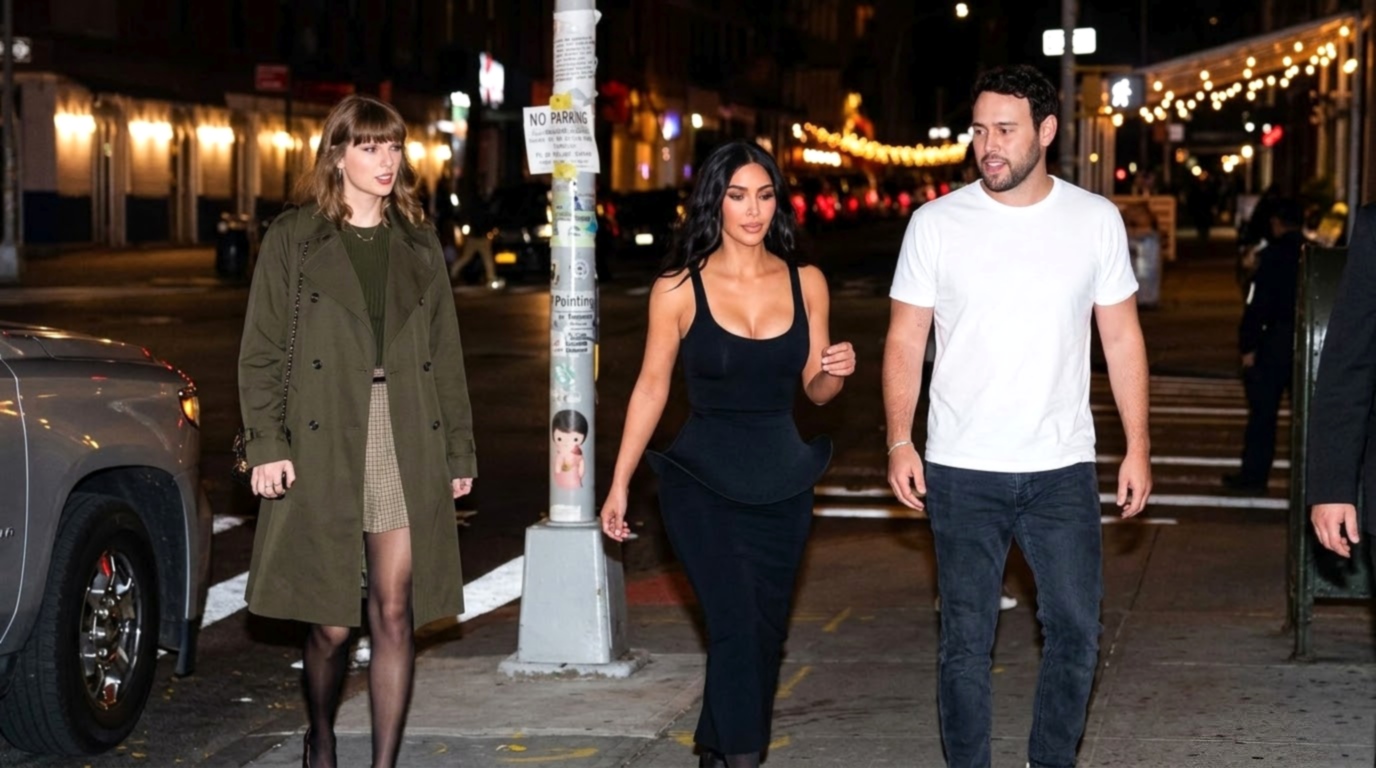 Taylor Swift, Kim Kardashian and Scooter Braun Turn Heads as They Enjoy a Shocking Public Truce in LA in New Never-Before-Seen Photos