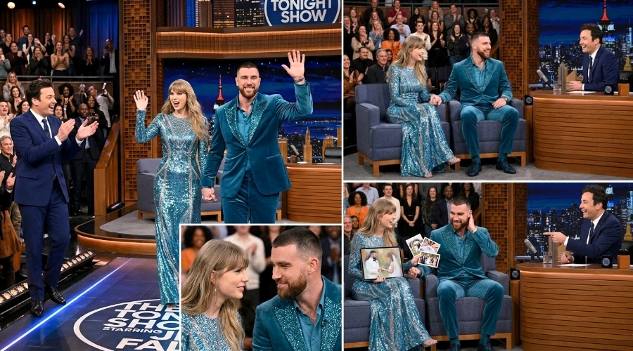 Watch the Full 30 Minute Interview of Taylor Swift and Husband Travis Kelce’s First Newlywed TV Debut on Jimmy Fallon’s "The Tonight Show"