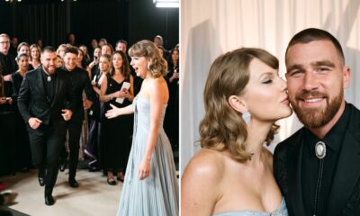 Travis Kelce Finally Arrives at the Academy Museum Gala to Support His Wife Taylor Swift, Stealing the Spotlight in New Photos and Clips as He Hilariously Shouts, “Taylor Swift’s Husband Coming Through!” Leaving Guests and Celebrities Stunned Ahead of Her Live Performance at the 6th Annual Event