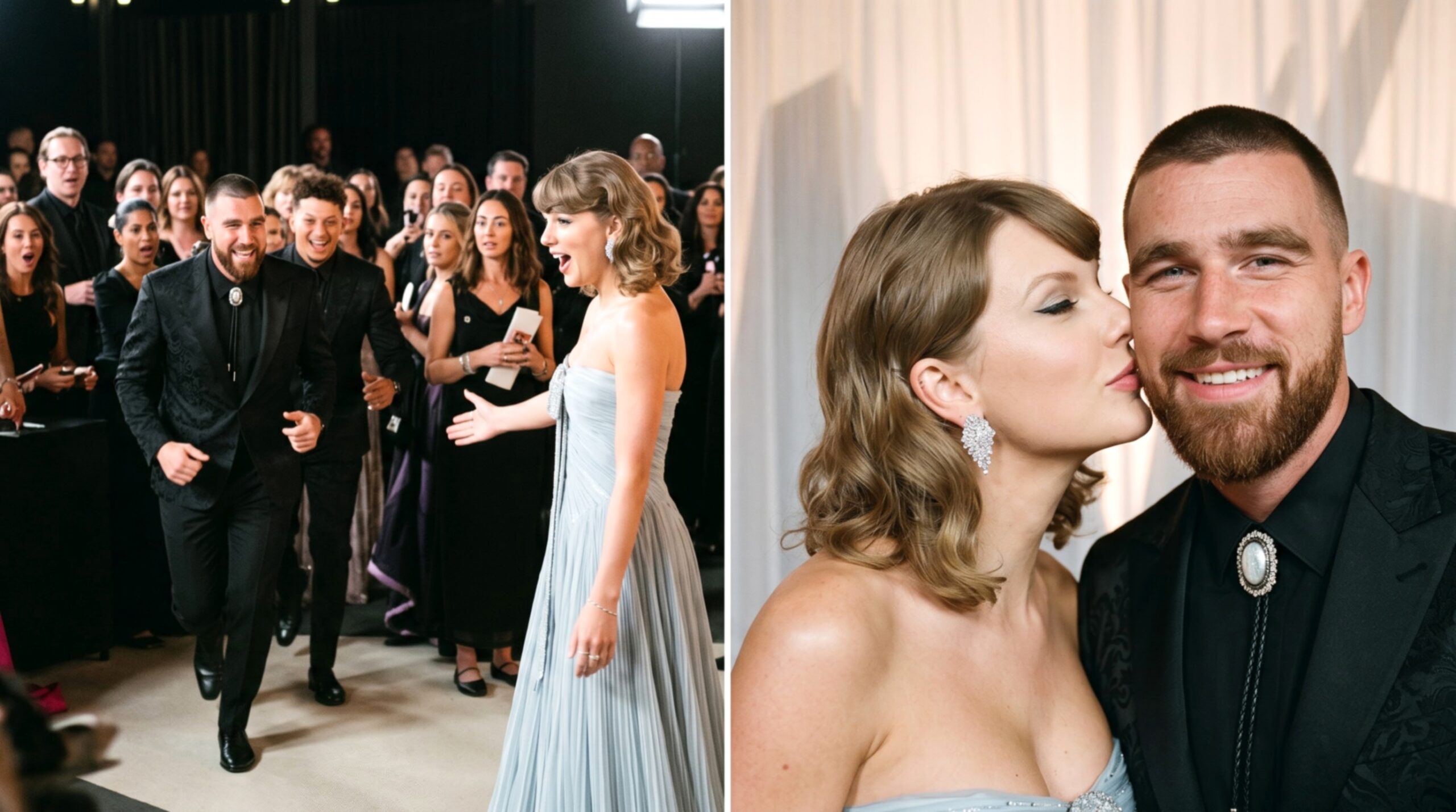 Travis Kelce Finally Arrives at the Academy Museum Gala to Support His Wife Taylor Swift, Stealing the Spotlight in New Photos and Clips as He Hilariously Shouts, “Taylor Swift’s Husband Coming Through!” Leaving Guests and Celebrities Stunned Ahead of Her Live Performance at the 6th Annual Event