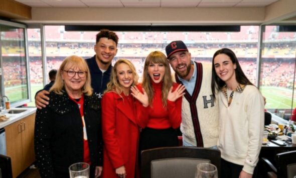Travis Kelce, Taylor Swift, Caitlin Clark, Donna Kelce, Patrick and Brittany Mahomes Steal the Spotlight as They Celebrate in the VIP Suite After the Chiefs’ Thrilling 22-6 Win Over the Chargers