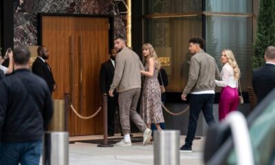 Taylor Swift, 36, and Husband Travis Kelce, 37, Join Patrick Mahomes, 31, and Brittany Mahomes, 31, as Both NFL Power Couples Look Stunning During a Breakfast Outing at 1587 Prime Steakhouse to Celebrate the Chiefs’ Electrifying Win Over the Chargers, but an Eagle-Eyed Fan Notices Something Unusual That Has Everyone Asking Questions