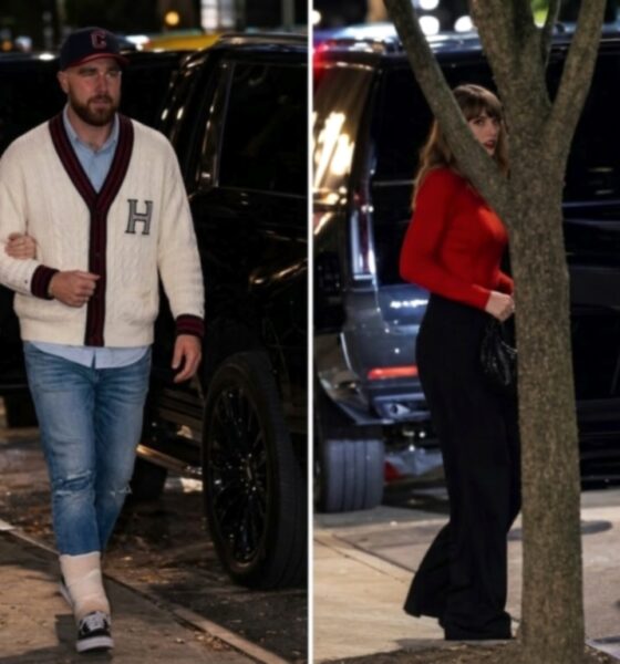 Taylor Swift 36, and Husband Travis Kelce 37, Seen Leaving An Expensive Hotel In the Late Night Together after Celebrating Thrilling Chiefs 22-6 Win Over Chargers