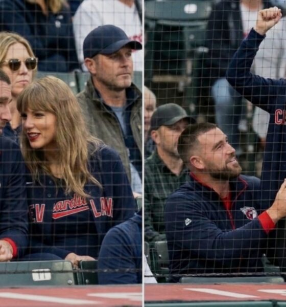 Travis Kelce and Wife Taylor Swift Stun at the Guardians vs. Rays Game 6 of the ALCS at Tropicana Field in Florida in New Photos, but All Eyes Are on Taylor After She Stands Up to Cheer, as Fans Spot Something That Finally Confirms What They Have Been Saying All Along